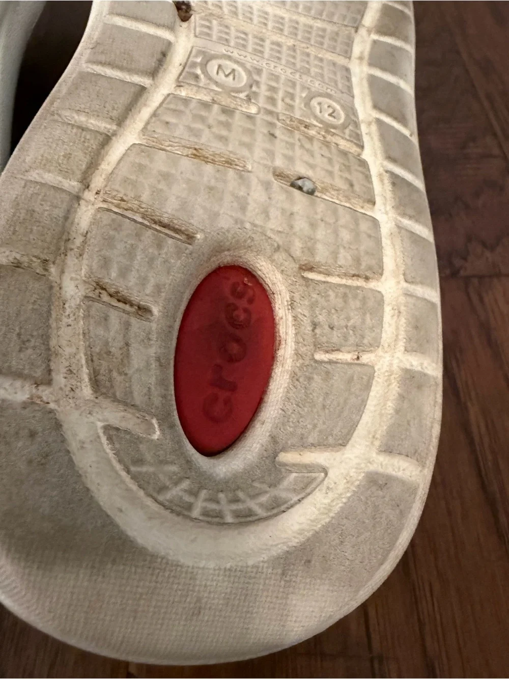 CROCS LiteRide Red and Black Slip-On Flip Flops Men's Size 12